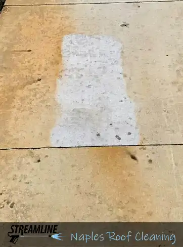 Naples Rust Stains on Sidewalk Restoration