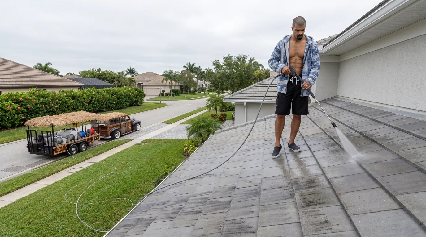 Does Soft Washing Damage Roof Tiles