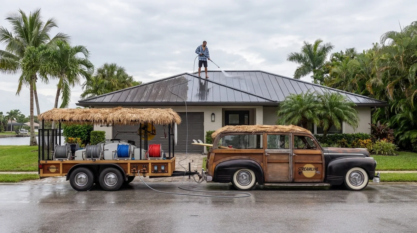 Roof Cleaning Before and After Naples