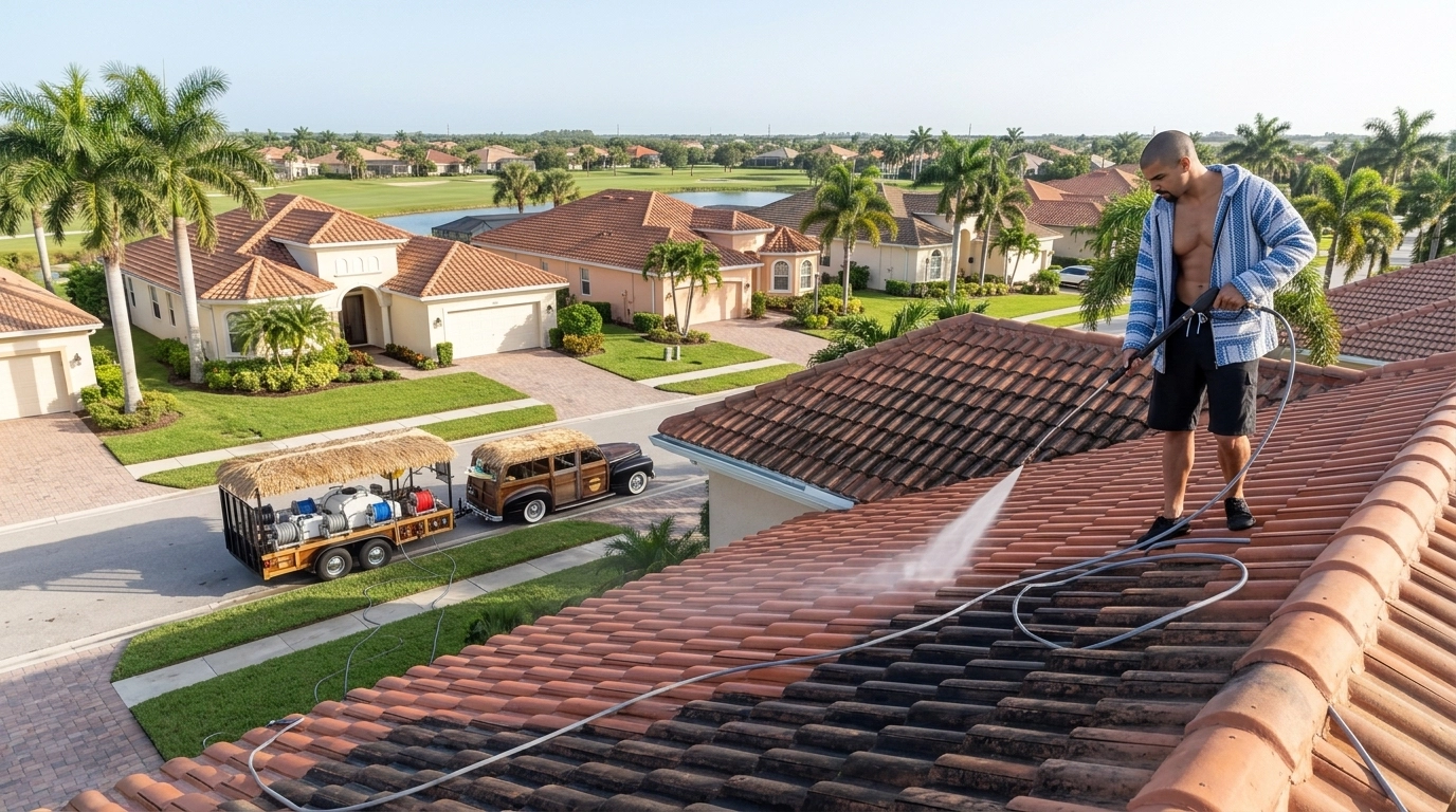 Roof Cleaning Service Area Naples FL