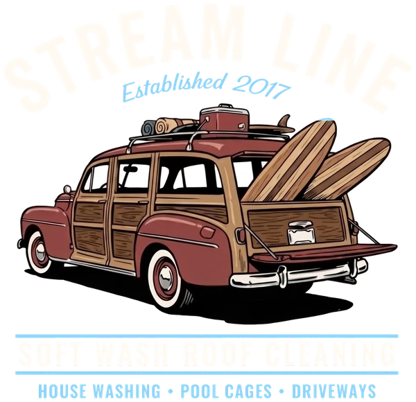 Streamline soft wash roof cleaning logo